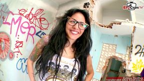 Hot Mexican Latina with glasses loves to fuck spontaneous