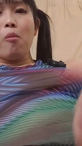 Reina Hanno Flavors Her Cock with Candy