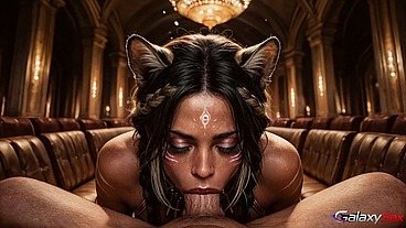 I fucked an alien princess in the organ hall [AI]