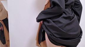 POV: Watch Your Hijabi Girl Tease in a Black Abaya