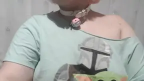 Trying on all my collars