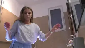 Skinny Sugar Baby's Blonde Clip, Banging with No Panties