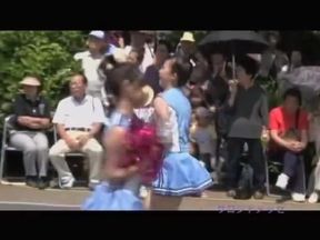 Astounding Asian cheerleader girls recorded on camera