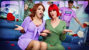 Ethan & Jimmy Get Unexpectedly Seduced by Their Stepmoms on Snorting Magic Powder
