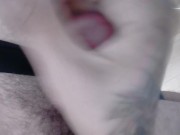 CLOSE UP WANK WITH CUMSHOT- WATCH HOW ALL MY HOT SPERM COMES OUT MY JAPS