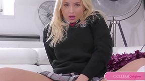 Stunning Czech pornstar Cayla Lyon gets fucked in reverse cowgirl and cowgirl