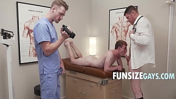 Doctor Wolf Records Twink Patient&#039_s Physical Examination