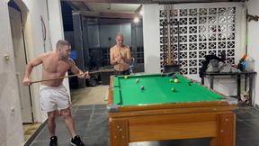 Sr Carmona and Victor Ferraz Playing Naked Billiards