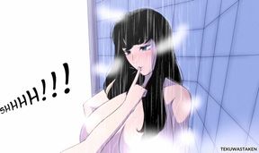 Futa Roommate Fucks Girl Raw in the Shower Anal Cream