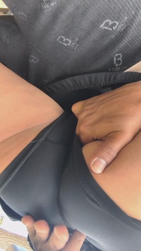 Finger Fucked in Outdoor and Almost Caught