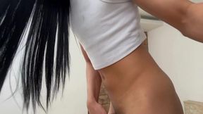 Me Delicious with Huge Toy in Front of My Pool