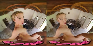 VRConk Foxy Alina Sucking Your Cock To Hide Her Secret VR Porn