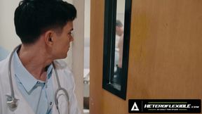 HETEROFLEXIBLE - Pervert Doctor Dakota Payne Gets Handsy During Michael Boston's Full Exam