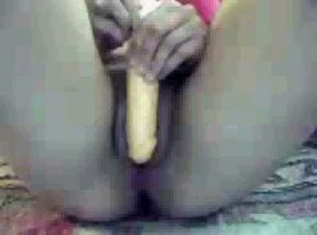 Petite and chubby amateur girl masturbating on webcam
