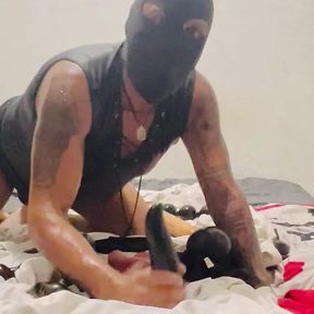 amateur plays with all  entire toy collection and fisting and Huge ass