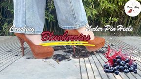 Blueberries Pop&Crushed Under My 20cm Pin Heels