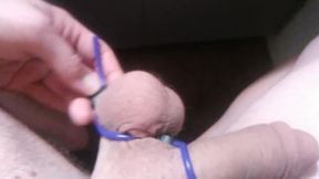 POV Transgirl, First Time Using Sliding Double Sex Ring; No Audio