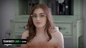 Gorgeous 18+ Teen Slut Cheats On Her Boyfriend With Her StepParents Blessing