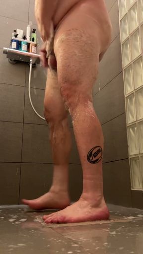 Chubby Guy Shower - 2   Clip 1