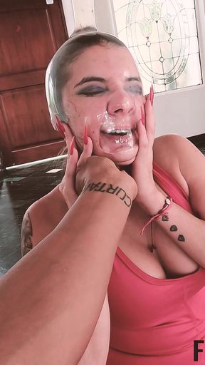 POV Condon Head Self Breath Play Dance Hells