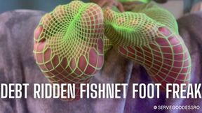 DEBT RIDDEN FISHNET FOOK FREAK - ebony findom Royal Ro fishnet stockings worship hd mp4 1080p