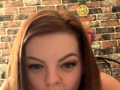 Pretty redhead webcam masturbation show