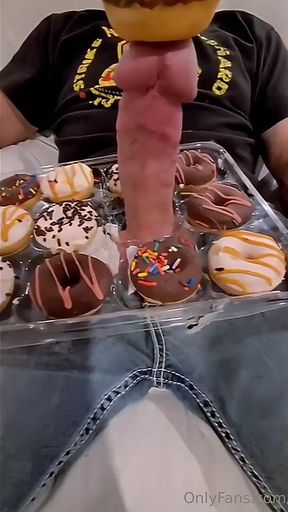 Big Cock Serves Donuts with Extra Frosting