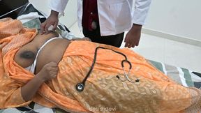 Indian Doctor checking village aunty boobs