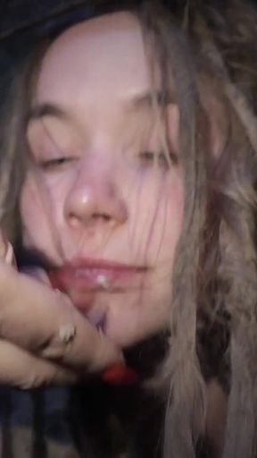 The Wild Maid Fina Is Kept in a Cage and Slimes Out of Her Mouth as She Greedily Eats Food From the Countess's Hand