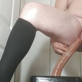 Another Jarmus 5 minutes late December, enjoying what I enjoy, Nice deep dildo riding sith bound balls