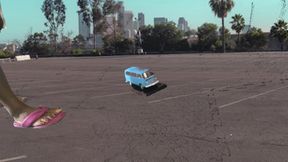 Giantess MXDominion Destroys a Minivan