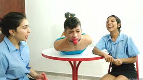 Popular School Hunk Turned Sissy Slut Slave By Evil Femdom Brats!