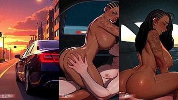 UBER BIG ASS CAR SEX MADE HER CUM ON THE WAY HOME