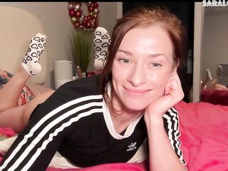 Smiley Redhead Undress Dances to Exposed on Web camera