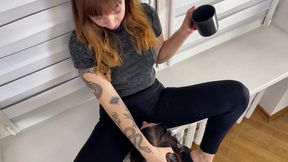 Service My Pussy And Ass While I Drink My Coffee - Lezdom Ass and Pussy Worship (MP4 HD 1080p)