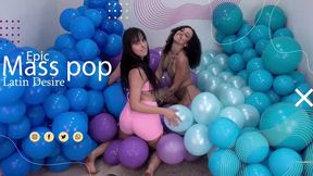 Beatriz & Jheniffer: A Balloon Wall Destruction Frenzy!