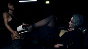 Shoejob Into Open-Toe Footjob – Desperate Control