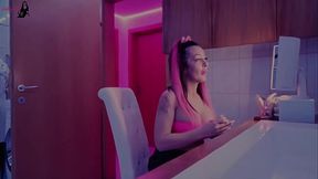 Tattooed skinny girl cheats but gets double BJ in threesome