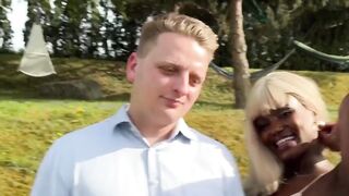 Sloppy Blowjob & Deepthroat with Black Girl - Interracial Couple