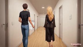 Stepmom Seduces Stepson in Laundry Room
