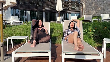 Luiza Marcato and Clea Gaultier visited Joachim Kessef