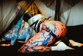 A Demon in Red Rides a Black Balloon