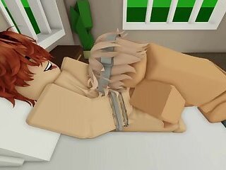 Two blond and red-haired boys are having sex on Roblox Brookhaven RP