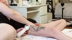 Stepmom hands off my hard cock before cumshot