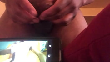 Jackson jerking his cock to XVideo guy has huge dic