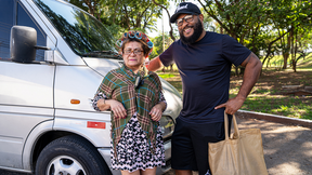 anal riding with picked up old granny