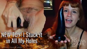 NEW TOY! I Stuck it in All My Holes (SUB ENG 1080p) ANAL , DILDO, BLACK DILDO, TOY SEX, REDHEAD C4SSpanking25
