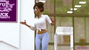 Ebony Hotties Locker Room Fucking - 3D Hentai (ENG Voices)