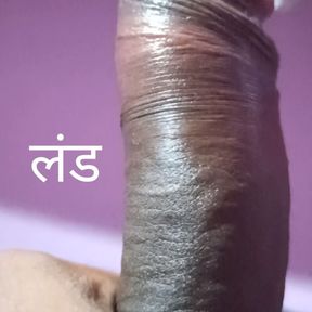 Indian model masturbating his big dick