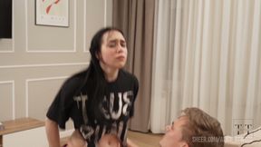 Strict tutor! don't tell my step mom i'm a bad student. 4k hd tim team